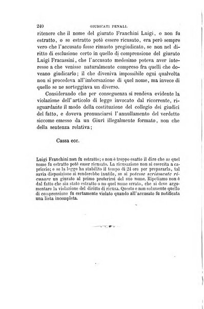 Giornale del Foro in cui si raccolgono le più importanti regiudicate dei supremi tribunali di Roma e dello Stato pontificio in materia civile