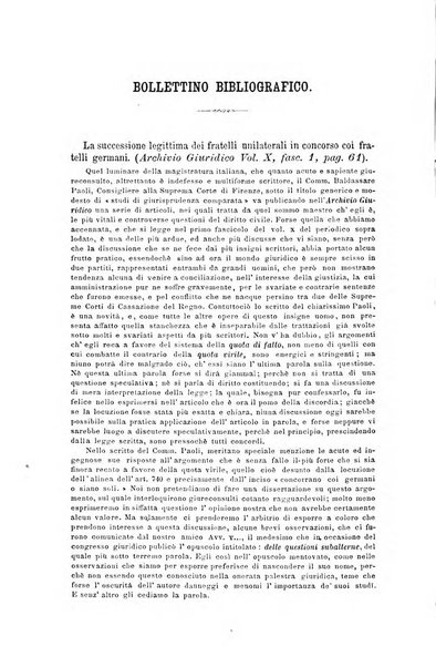 Giornale del Foro in cui si raccolgono le più importanti regiudicate dei supremi tribunali di Roma e dello Stato pontificio in materia civile