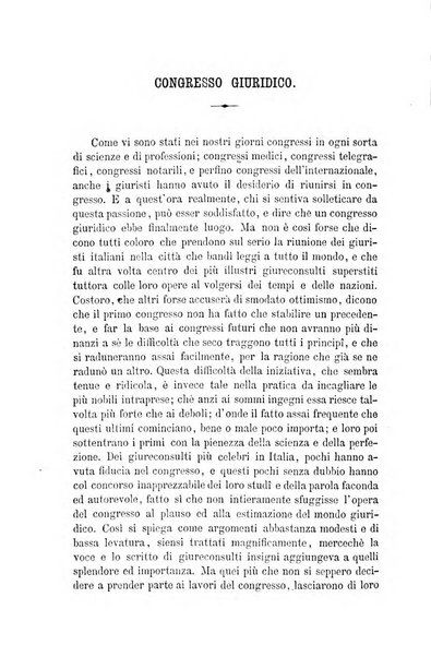 Giornale del Foro in cui si raccolgono le più importanti regiudicate dei supremi tribunali di Roma e dello Stato pontificio in materia civile