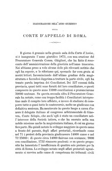 Giornale del Foro in cui si raccolgono le più importanti regiudicate dei supremi tribunali di Roma e dello Stato pontificio in materia civile