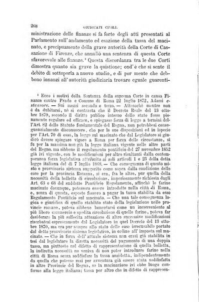 Giornale del Foro in cui si raccolgono le più importanti regiudicate dei supremi tribunali di Roma e dello Stato pontificio in materia civile