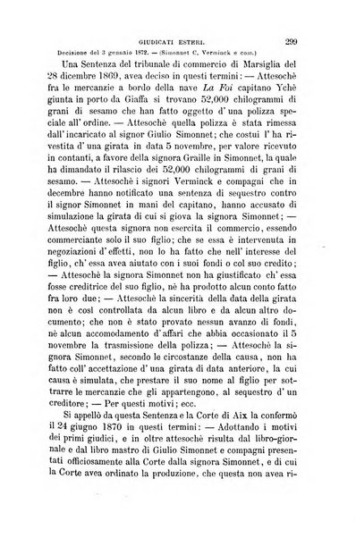 Giornale del Foro in cui si raccolgono le più importanti regiudicate dei supremi tribunali di Roma e dello Stato pontificio in materia civile