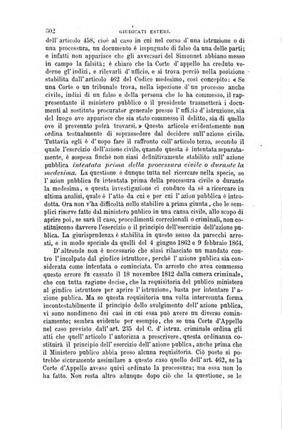 Giornale del Foro in cui si raccolgono le più importanti regiudicate dei supremi tribunali di Roma e dello Stato pontificio in materia civile