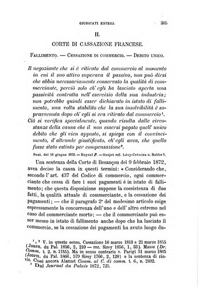 Giornale del Foro in cui si raccolgono le più importanti regiudicate dei supremi tribunali di Roma e dello Stato pontificio in materia civile