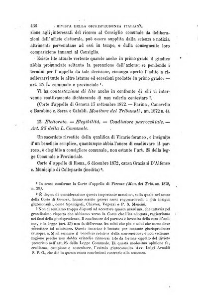 Giornale del Foro in cui si raccolgono le più importanti regiudicate dei supremi tribunali di Roma e dello Stato pontificio in materia civile