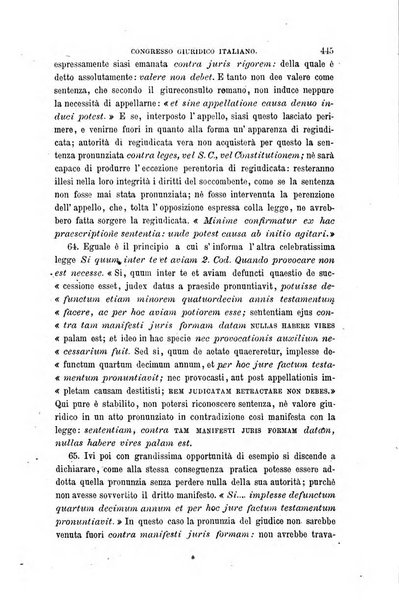 Giornale del Foro in cui si raccolgono le più importanti regiudicate dei supremi tribunali di Roma e dello Stato pontificio in materia civile