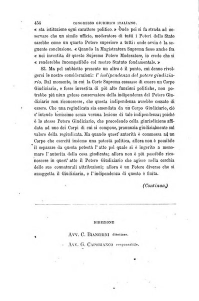 Giornale del Foro in cui si raccolgono le più importanti regiudicate dei supremi tribunali di Roma e dello Stato pontificio in materia civile