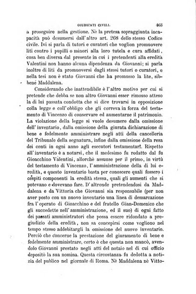 Giornale del Foro in cui si raccolgono le più importanti regiudicate dei supremi tribunali di Roma e dello Stato pontificio in materia civile