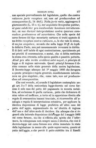 Giornale del Foro in cui si raccolgono le più importanti regiudicate dei supremi tribunali di Roma e dello Stato pontificio in materia civile