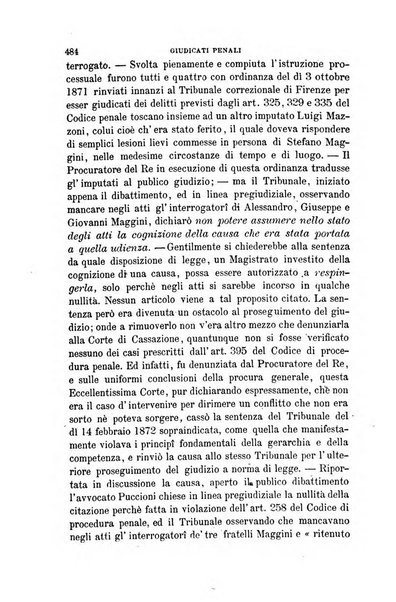 Giornale del Foro in cui si raccolgono le più importanti regiudicate dei supremi tribunali di Roma e dello Stato pontificio in materia civile