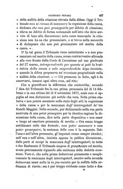 Giornale del Foro in cui si raccolgono le più importanti regiudicate dei supremi tribunali di Roma e dello Stato pontificio in materia civile