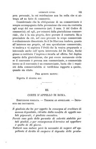 Giornale del Foro in cui si raccolgono le più importanti regiudicate dei supremi tribunali di Roma e dello Stato pontificio in materia civile