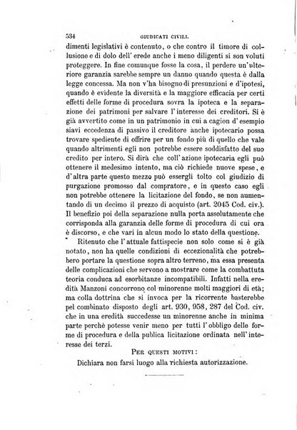 Giornale del Foro in cui si raccolgono le più importanti regiudicate dei supremi tribunali di Roma e dello Stato pontificio in materia civile