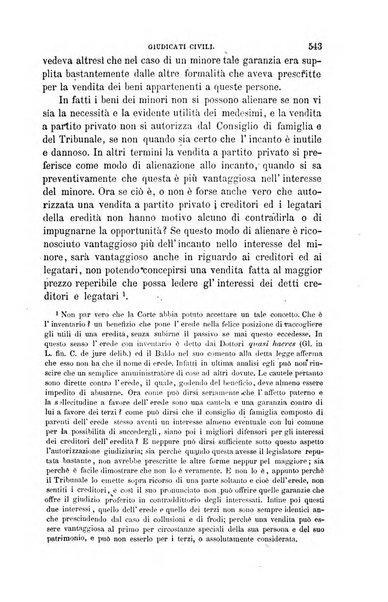 Giornale del Foro in cui si raccolgono le più importanti regiudicate dei supremi tribunali di Roma e dello Stato pontificio in materia civile