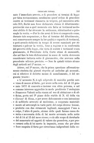 Giornale del Foro in cui si raccolgono le più importanti regiudicate dei supremi tribunali di Roma e dello Stato pontificio in materia civile