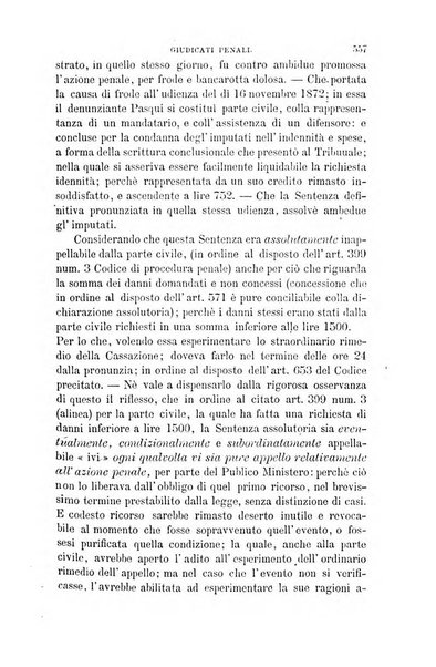 Giornale del Foro in cui si raccolgono le più importanti regiudicate dei supremi tribunali di Roma e dello Stato pontificio in materia civile