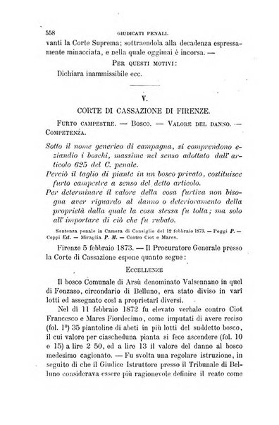 Giornale del Foro in cui si raccolgono le più importanti regiudicate dei supremi tribunali di Roma e dello Stato pontificio in materia civile