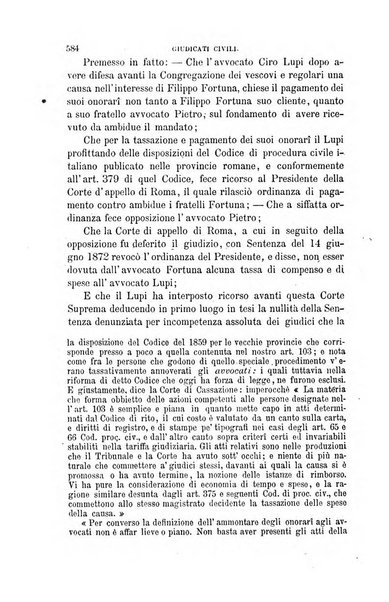 Giornale del Foro in cui si raccolgono le più importanti regiudicate dei supremi tribunali di Roma e dello Stato pontificio in materia civile