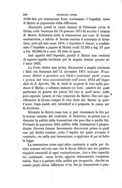 Giornale del Foro in cui si raccolgono le più importanti regiudicate dei supremi tribunali di Roma e dello Stato pontificio in materia civile