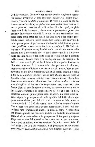 Giornale del Foro in cui si raccolgono le più importanti regiudicate dei supremi tribunali di Roma e dello Stato pontificio in materia civile