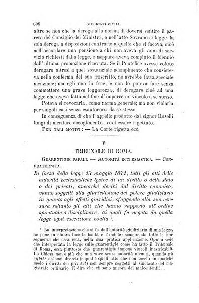 Giornale del Foro in cui si raccolgono le più importanti regiudicate dei supremi tribunali di Roma e dello Stato pontificio in materia civile