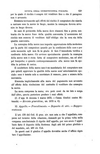 Giornale del Foro in cui si raccolgono le più importanti regiudicate dei supremi tribunali di Roma e dello Stato pontificio in materia civile