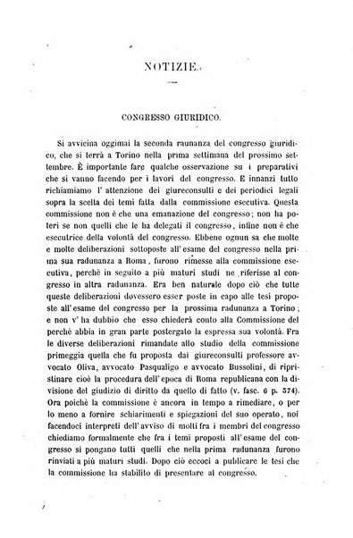 Giornale del Foro in cui si raccolgono le più importanti regiudicate dei supremi tribunali di Roma e dello Stato pontificio in materia civile