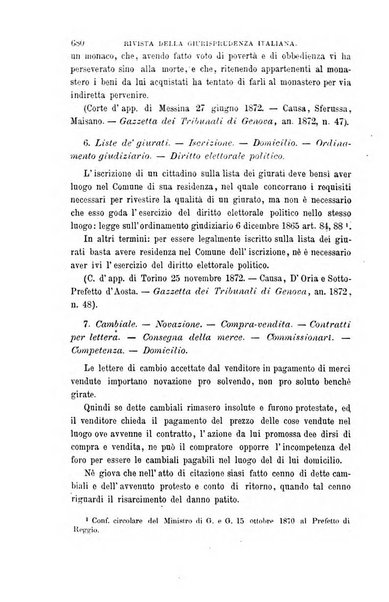 Giornale del Foro in cui si raccolgono le più importanti regiudicate dei supremi tribunali di Roma e dello Stato pontificio in materia civile