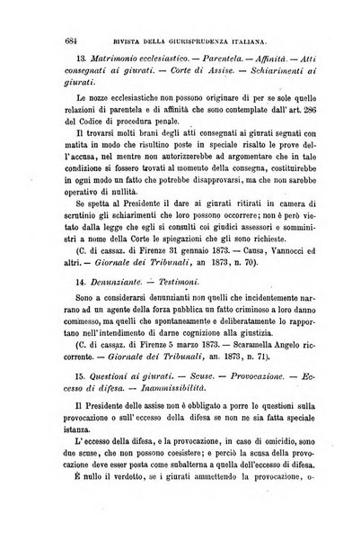 Giornale del Foro in cui si raccolgono le più importanti regiudicate dei supremi tribunali di Roma e dello Stato pontificio in materia civile