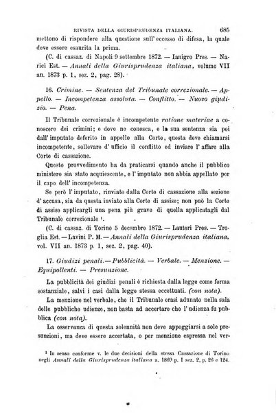 Giornale del Foro in cui si raccolgono le più importanti regiudicate dei supremi tribunali di Roma e dello Stato pontificio in materia civile