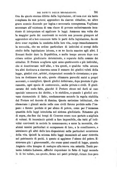 Giornale del Foro in cui si raccolgono le più importanti regiudicate dei supremi tribunali di Roma e dello Stato pontificio in materia civile