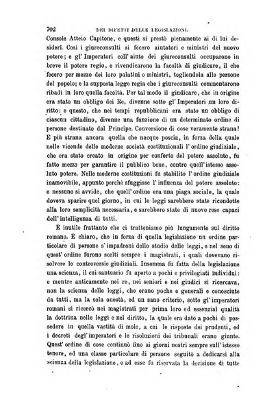 Giornale del Foro in cui si raccolgono le più importanti regiudicate dei supremi tribunali di Roma e dello Stato pontificio in materia civile