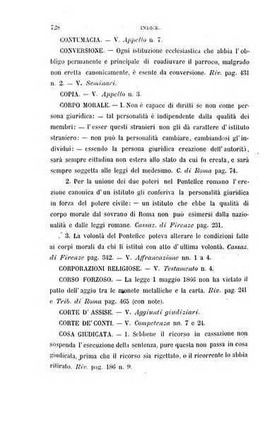 Giornale del Foro in cui si raccolgono le più importanti regiudicate dei supremi tribunali di Roma e dello Stato pontificio in materia civile