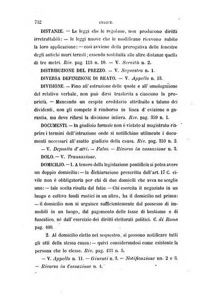 Giornale del Foro in cui si raccolgono le più importanti regiudicate dei supremi tribunali di Roma e dello Stato pontificio in materia civile