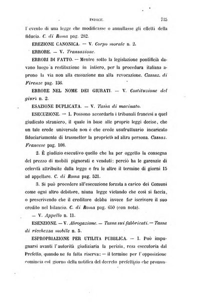 Giornale del Foro in cui si raccolgono le più importanti regiudicate dei supremi tribunali di Roma e dello Stato pontificio in materia civile