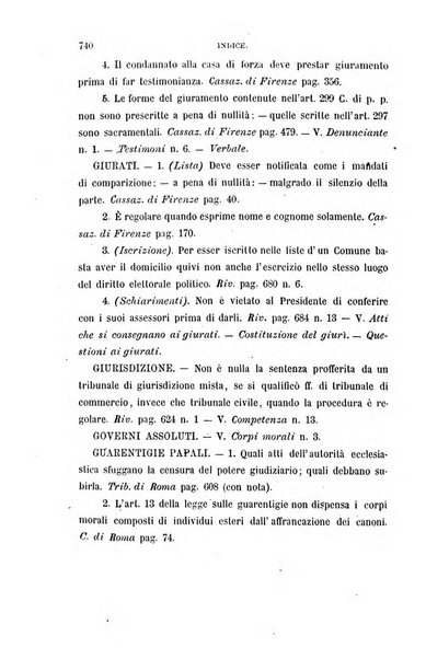 Giornale del Foro in cui si raccolgono le più importanti regiudicate dei supremi tribunali di Roma e dello Stato pontificio in materia civile