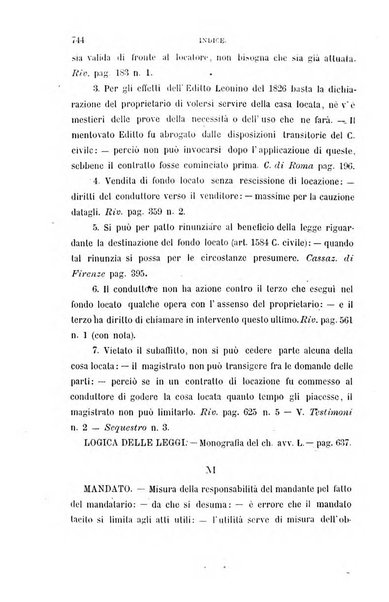 Giornale del Foro in cui si raccolgono le più importanti regiudicate dei supremi tribunali di Roma e dello Stato pontificio in materia civile