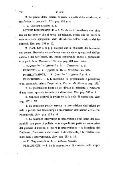 Giornale del Foro in cui si raccolgono le più importanti regiudicate dei supremi tribunali di Roma e dello Stato pontificio in materia civile