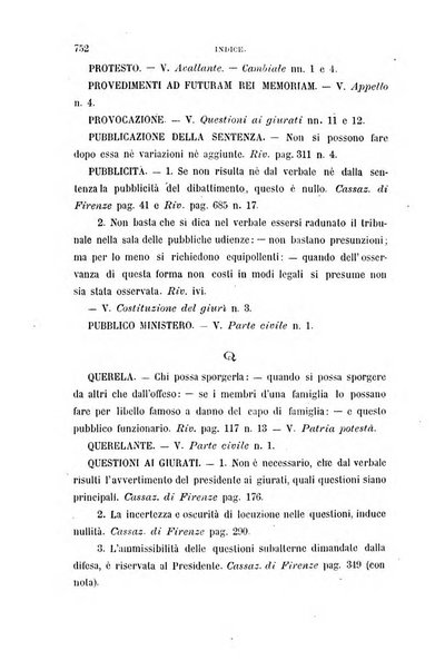 Giornale del Foro in cui si raccolgono le più importanti regiudicate dei supremi tribunali di Roma e dello Stato pontificio in materia civile