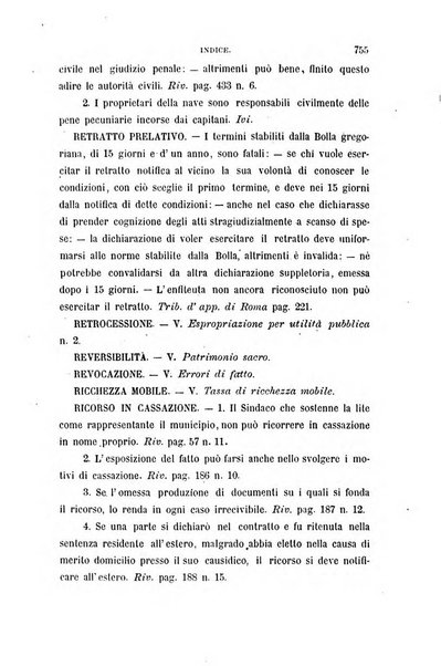 Giornale del Foro in cui si raccolgono le più importanti regiudicate dei supremi tribunali di Roma e dello Stato pontificio in materia civile