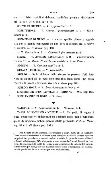 Giornale del Foro in cui si raccolgono le più importanti regiudicate dei supremi tribunali di Roma e dello Stato pontificio in materia civile