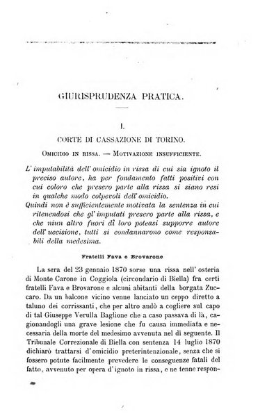 Giornale del Foro in cui si raccolgono le più importanti regiudicate dei supremi tribunali di Roma e dello Stato pontificio in materia civile