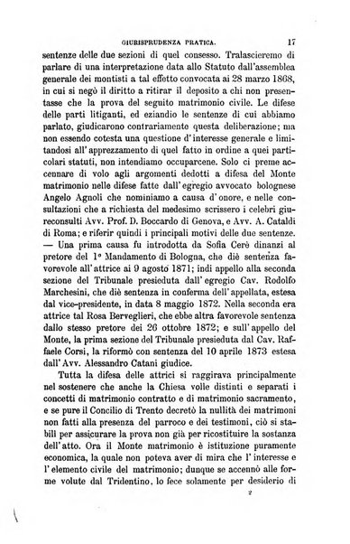 Giornale del Foro in cui si raccolgono le più importanti regiudicate dei supremi tribunali di Roma e dello Stato pontificio in materia civile