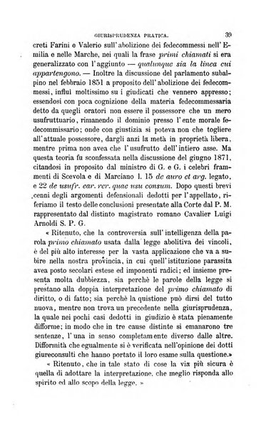 Giornale del Foro in cui si raccolgono le più importanti regiudicate dei supremi tribunali di Roma e dello Stato pontificio in materia civile