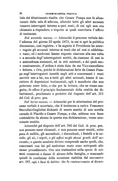 Giornale del Foro in cui si raccolgono le più importanti regiudicate dei supremi tribunali di Roma e dello Stato pontificio in materia civile