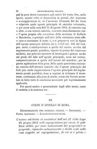 Giornale del Foro in cui si raccolgono le più importanti regiudicate dei supremi tribunali di Roma e dello Stato pontificio in materia civile