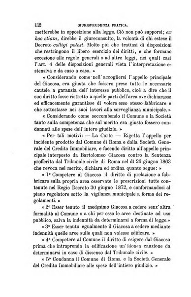 Giornale del Foro in cui si raccolgono le più importanti regiudicate dei supremi tribunali di Roma e dello Stato pontificio in materia civile