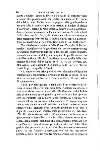 Giornale del Foro in cui si raccolgono le più importanti regiudicate dei supremi tribunali di Roma e dello Stato pontificio in materia civile