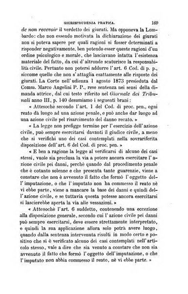 Giornale del Foro in cui si raccolgono le più importanti regiudicate dei supremi tribunali di Roma e dello Stato pontificio in materia civile