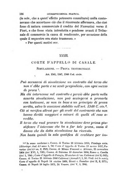 Giornale del Foro in cui si raccolgono le più importanti regiudicate dei supremi tribunali di Roma e dello Stato pontificio in materia civile